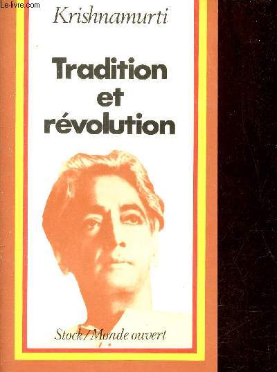 Tradition et rvolution - Collection monde ouvert.