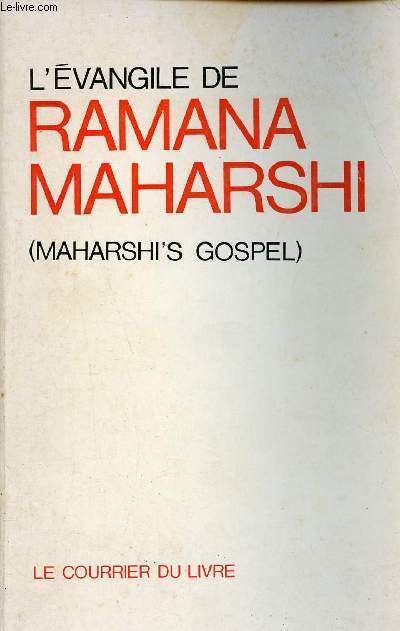 L'vangile de Ramana Maharshi (Maharshi's gospel).