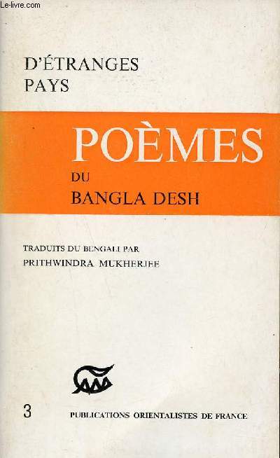 Pomes du Bangla-desh - Collection langues et civilisations littrature d'tranges pays.