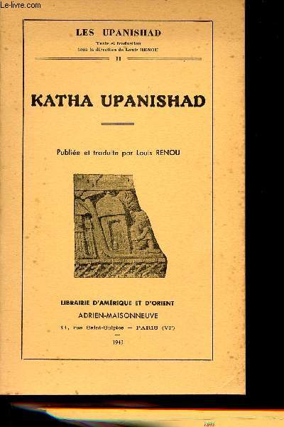 Katha Upanishad - Collection Les Upanishad II.