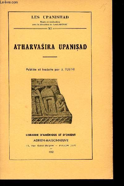 Atharvasira Upanisad - Collection Les Upanishad XI.