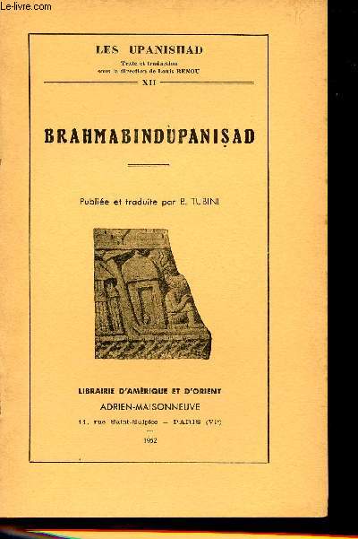 Brahmabindupanisad - Collection Les Upanishad XII.