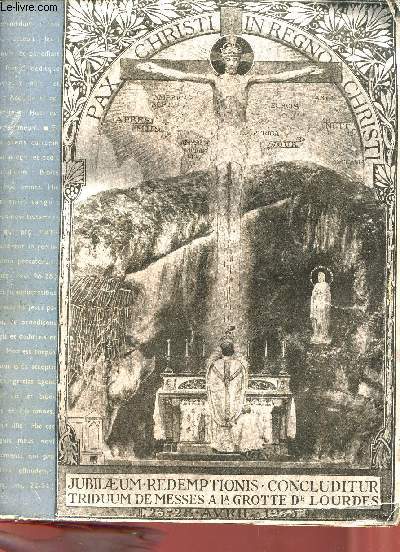 Triduum de clture du jubil de la rdemption - Lourdes 25-28 avril 1935.