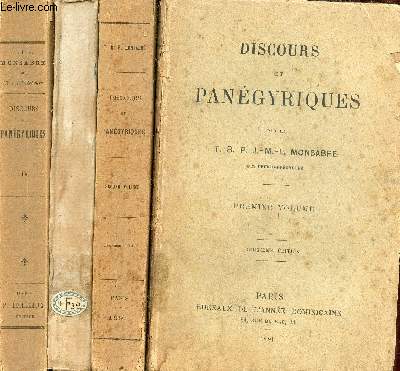 Discours et pangyriques - En 4 Volumes - Volumes 1 + 2 + 3 + 4 .