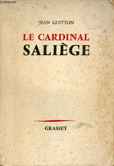 Le Cardinal Salige.
