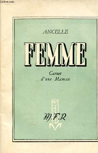 Femme carnet d'une maman.