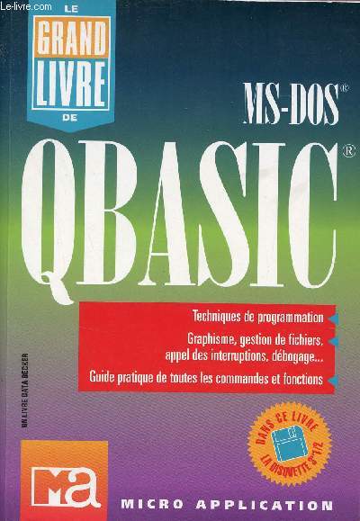 Le grand livre de Microsoft Qbasic - Disquette absente.