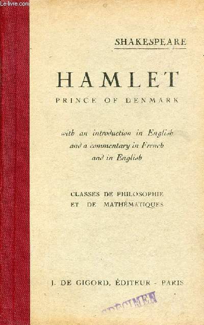 Hamlet prince of Denmark - Classes de philosophie et de mathmatiques.
