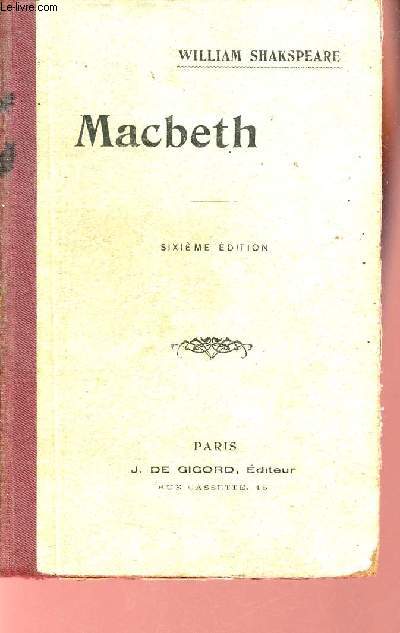 Macbeth - 6e dition.
