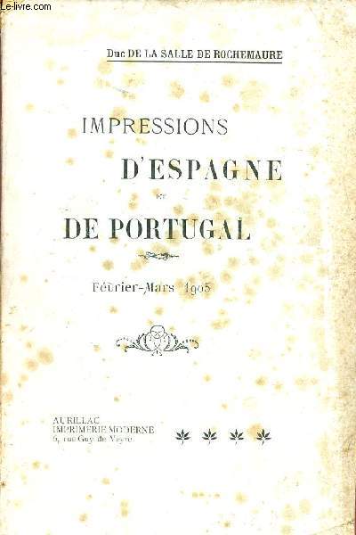 Impressions d'Espagne et de Portugal - Fvrier-Mars 1905.