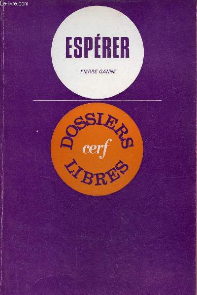 Esprer - Collection Dossiers Libres.