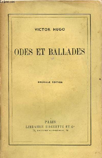 Odes et ballades - Nouvelle dition.