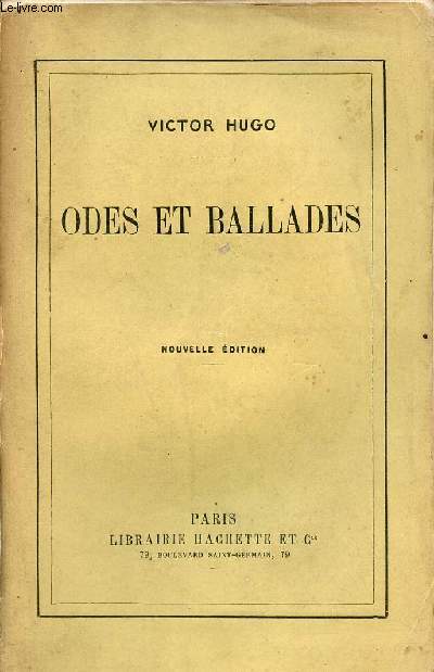 Odes et ballades - Nouvelle dition.