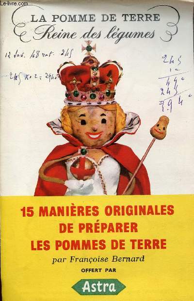 Plaquette dpliante : La pomme de terre reine des lgumes - 15 manires originales de prparer les pommes de terre.