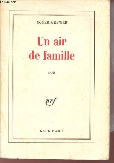 Un air de famille - Rcit.
