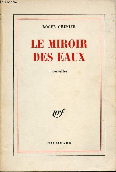 Le miroir des eaux - Nouvelles.