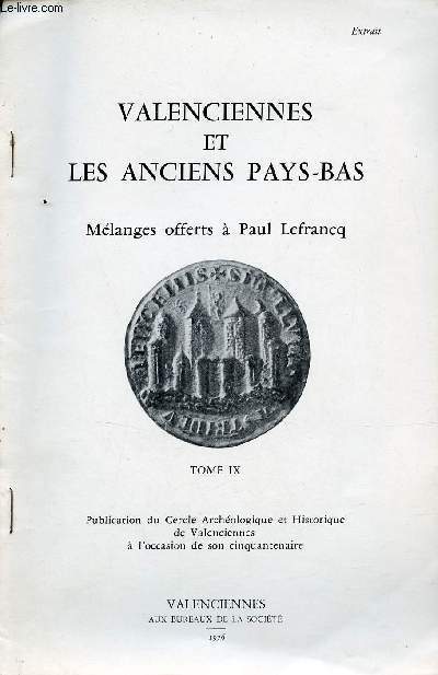 Valenciennes et les anciens Pays-Bas - Extrait du tome 10 : Louis Serbat et la bibliothque du chteau de Laas.