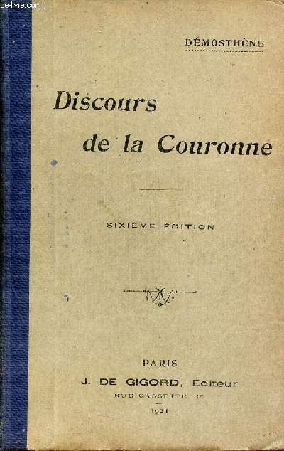 Discours de la Couronne - 6e dition.