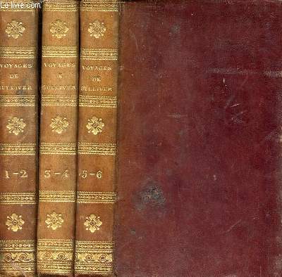 Voyages de Gulliver - 6 tomes (tomes 1 + 2 + 3 + 4 + 5 + 6) en 3 volumes.