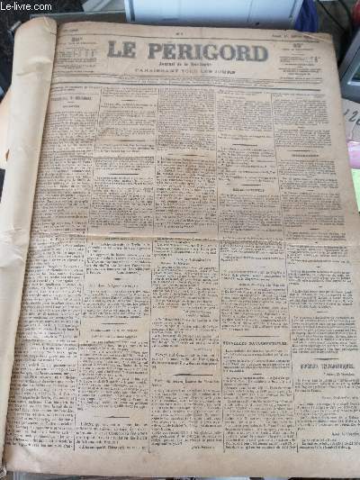 Le Prigord journal de la Dordogne - Du 1er janvier 1872 au 31 dcembre 1872.