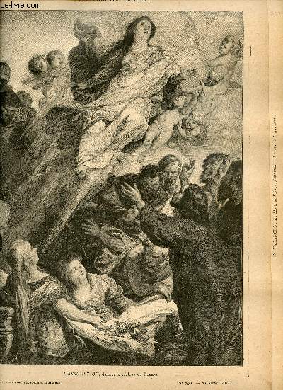 Supplment aux annales politiques et littraires n791 21 aot 1898 - Les grands muses l'assomption d'aprs le tableau de Rubens - les cadets de Gascogne vue de Carcassonne, la tour de justice - scnes familires en vacances la halte de l'excursionniste