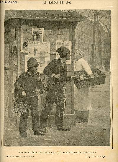 Supplment aux annales politiques et littraires n673 17 mai 1896 - Le salon de 1896 Champs-Elyses l'occasion fait le Larron tableau de Chocarne-Moreau - Rome (Saint Pierre de Rome, Chateau et Pont Saint Ange, le Panthon d'Agrippa, le Colise etc.