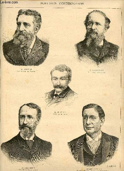 Supplment aux annales politiques et littraires n676 7 juin 1896 - Portraits contemporains M.Poubelle,M.Gaston Paris,M.de Selves, Thodore Dubois, Benjamin Constant - le salon mlancolie d'aprs Barrau - scnes comiques par Does le perroquet indiscret..