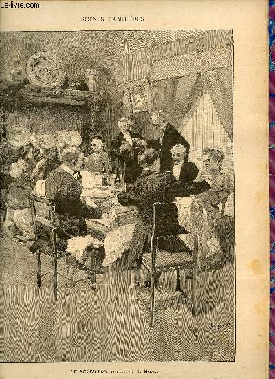 Supplment aux annales politiques et littraires n704 20 dcembre 1896 - Scnes familires le rveillon composition de Marold - la locomotion  travers les ages (le char des rois fainants,le char romain,le carrosse du roi,la chaise  porteurs etc.