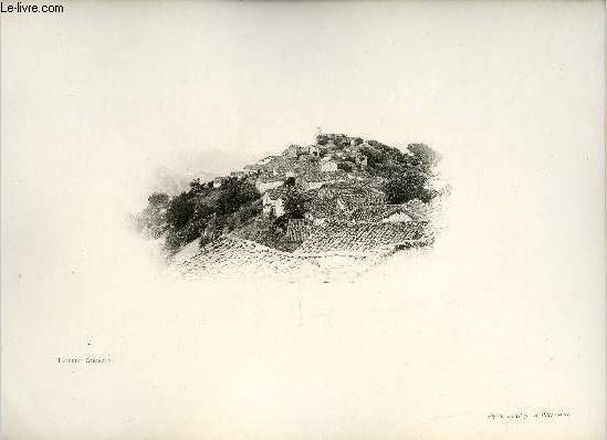 Taourirt Amokran Kabylie - Une photogravure en monochrome extraite de la revue mensuelle L'Algrie artistique et pittoresque (vers 1890).