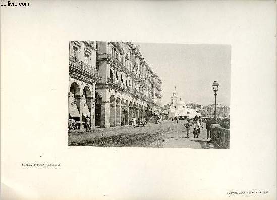 Boulevard de la Rpublique - Une photogravure en monochrome extraite de la revue mensuelle L'Algrie artistique et pittoresque (vers 1890).