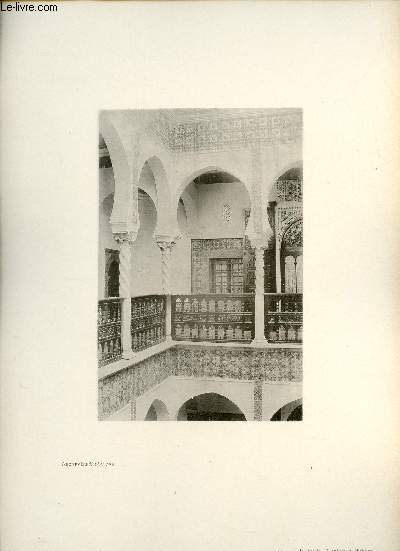 Archevch d'Alger - Une photogravure en monochrome extraite de la revue mensuelle L'Algrie artistique et pittoresque (vers 1890).