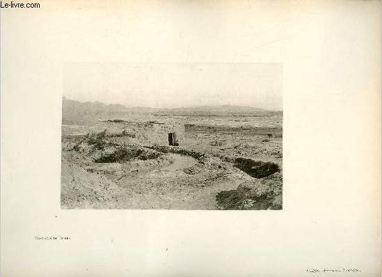 Environs de Biskra - Une photogravure en monochrome extraite de la revue mensuelle L'Algrie artistique et pittoresque (vers 1890).