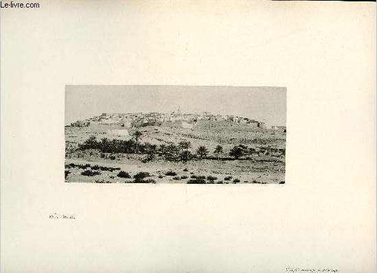 Mzab - Melika - Une photogravure en monochrome extraite de la revue mensuelle 'Algrie artistique et pittoresque (vers 1890).