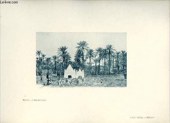 Marabout  Berrian - Mzab - Une photogravure en monochrome extraite de la revue mensuelle 'Algrie artistique et pittoresque (vers 1890).