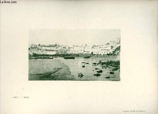 Tanger - La Marine - Une photogravure en monochrome extraite de la revue mensuelle 'Algrie artistique et pittoresque (vers 1890).