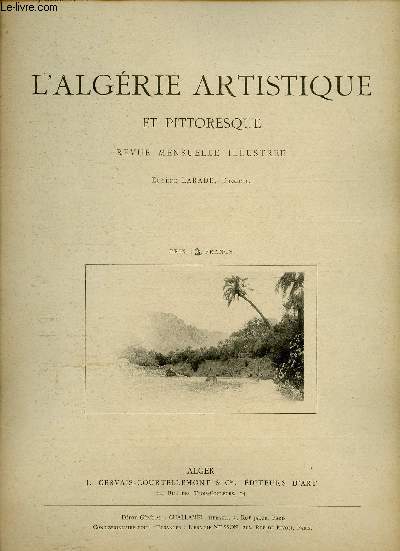 L'Algrie artistique et pittoresque n15 3e anne - Kassi-N-At ou Yaya nouvelle kabyle par Ch.de Galland.