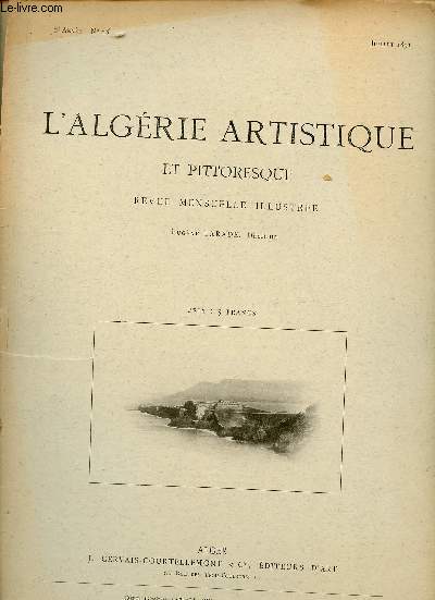 L'Algrie artistique et pittoresque n26 2e anne juillet 1891 - Oran - Incomplet.