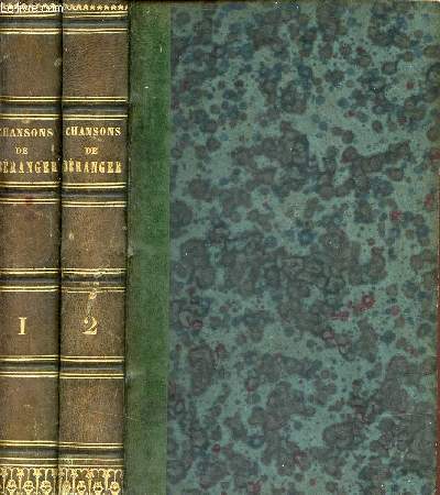 Oeuvres compltes de P.J.De Branger - En deux tomes - Tomes 1 + 2 - Nouvelle dition.