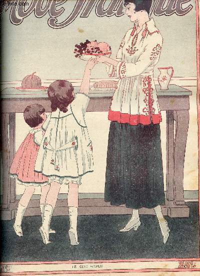 La Mode Pratique n15 14 avril 1917 - Pour une consultation des franaises - l'ameublement  bon march - propos d'hygine - petits bonnets du matin - la dsinfection - quelques blouses nouvelles - les tailleurs - la page des enfants - nos ouvrages etc.