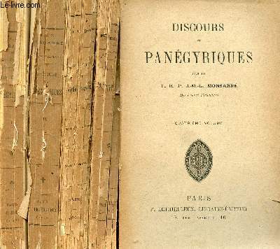 Discours et pangyriques - En 4 tomes - Tomes 1 + 2 + 3 + 4.