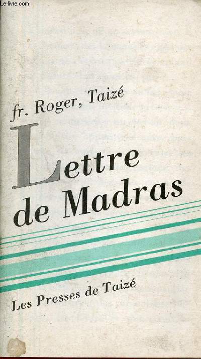 Lettres de Madras.