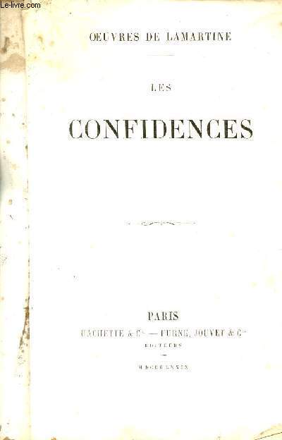 Oeuvres de Lamartine - Les confidences.