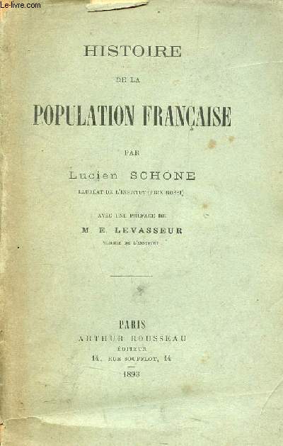 Histoire de la population franaise.