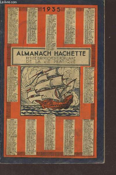 Almanach Hachette 1935 - Petite encyclopdie de la vie pratique.