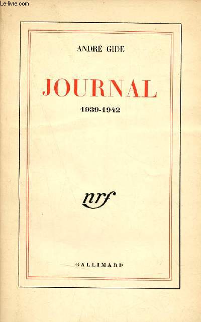 Journal 1939-1942.