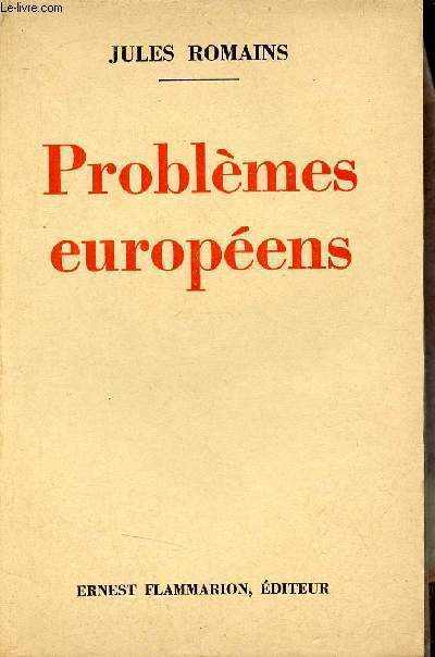Problmes europens.