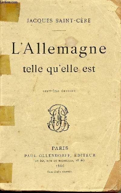 L'Allemagne telle qu'elle est - 6e dition.