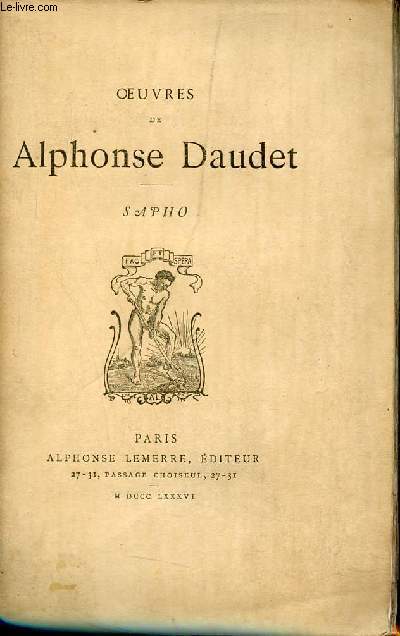 Oeuvres de Alphonse Daudet - Sapho.