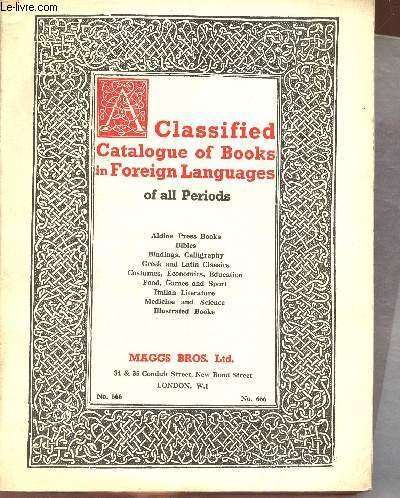 A catalogue of books in foreign languages of all periods n666 1938.