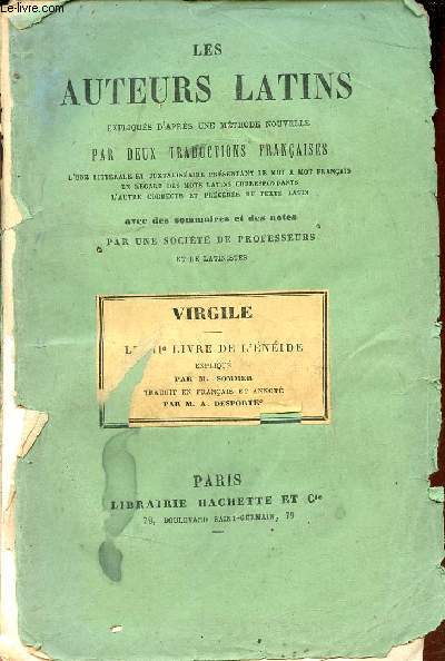 Les auteurs latins expliqus d'aprs une mthode nouvelle par deux traductions franaises - Virgile troisime livre de l'nide.